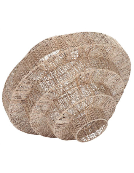 Abat-jour suspension jute naturel 80 cm Marzamemi