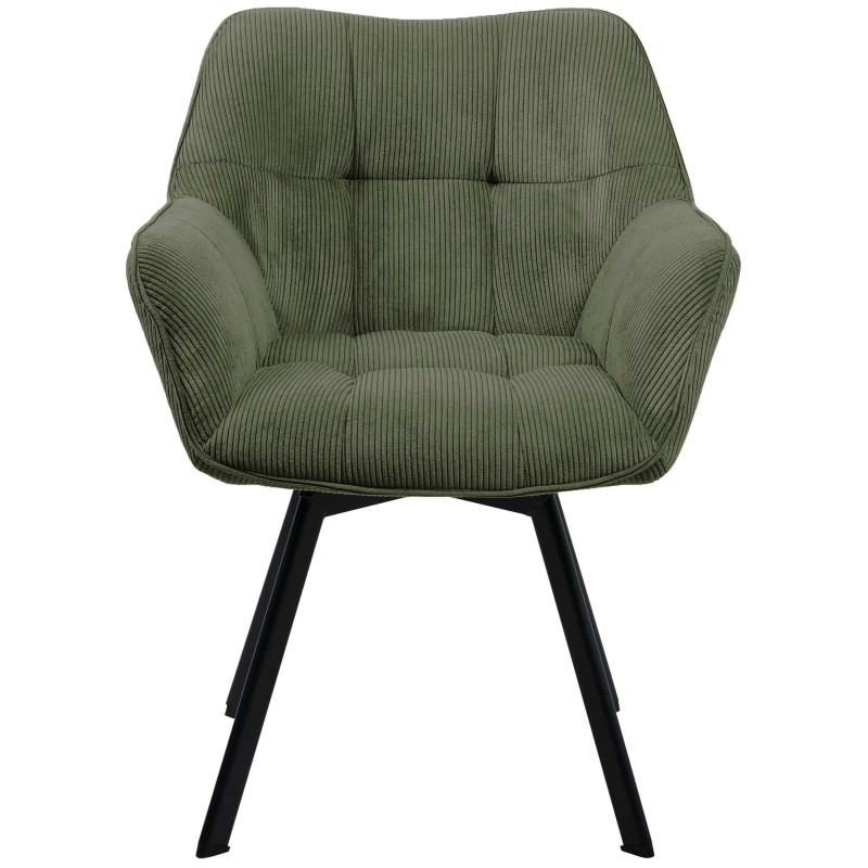 Fauteuil de table Hortense en Velours...