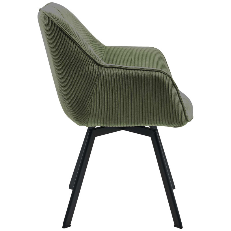 Fauteuil de table Hortense en Velours...