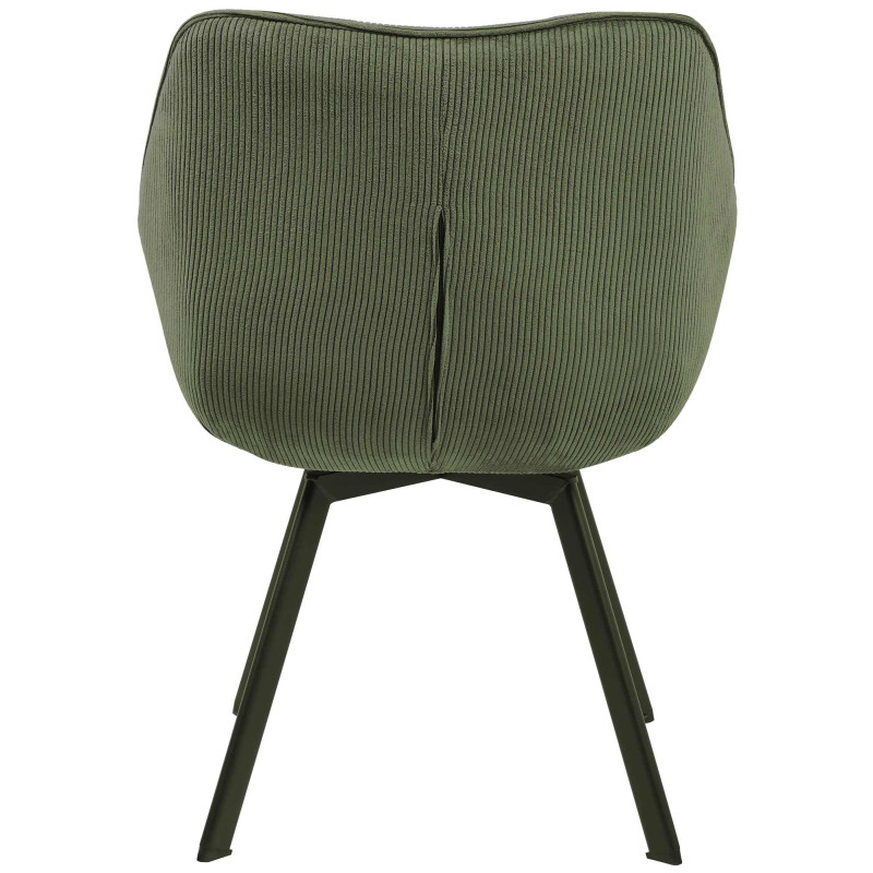 Fauteuil de table Hortense en Velours...