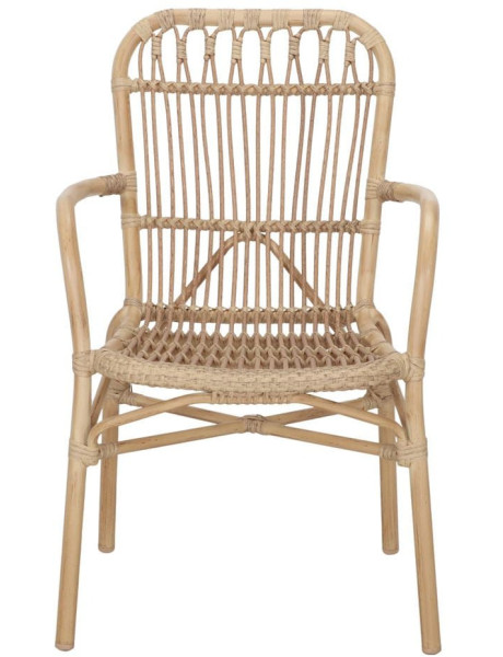 Fauteuil de jardin empilable effet bambou Ericeira  - 1