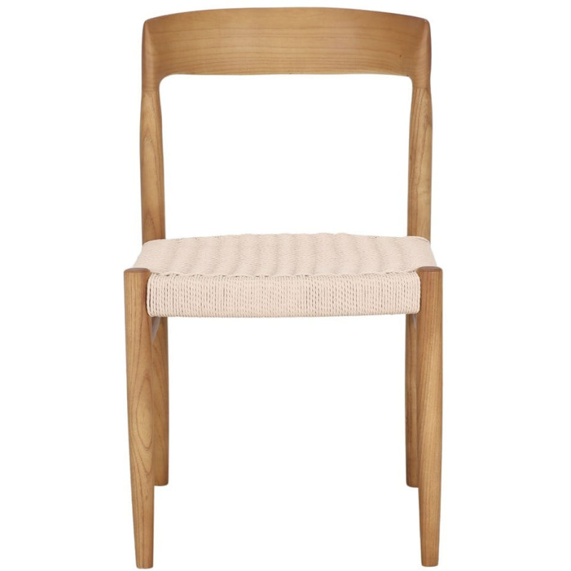Chaise bois naturel assise corde...