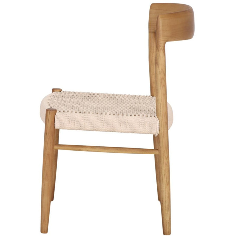Chaise bois naturel assise corde...