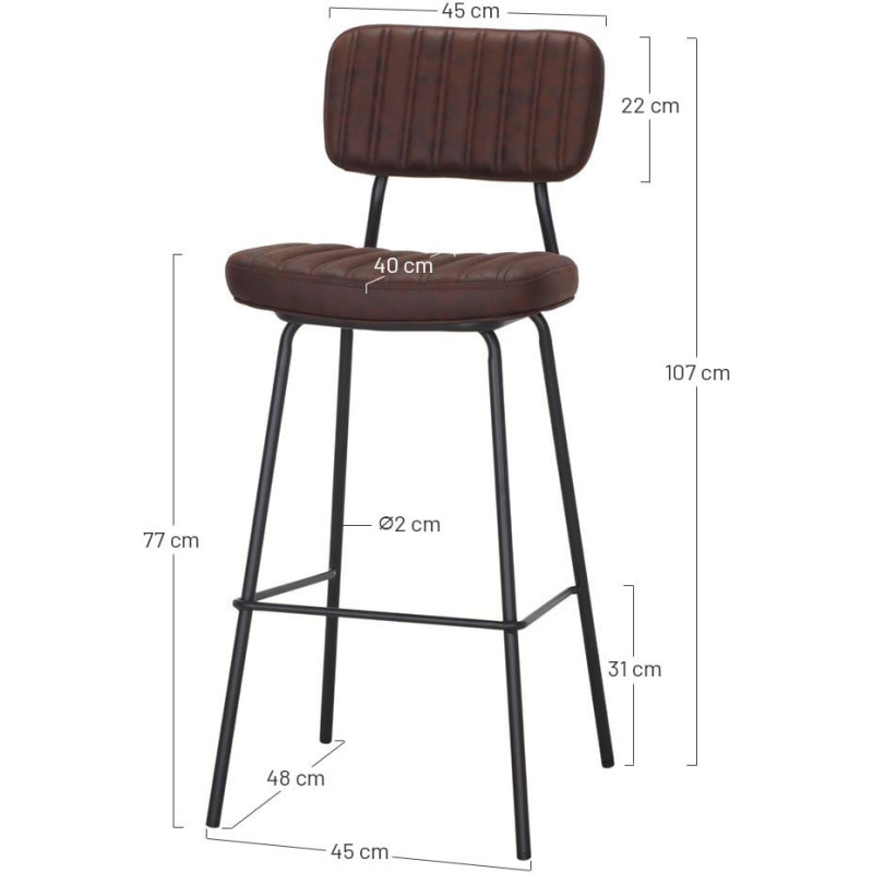 Tabouret de bar industriel...