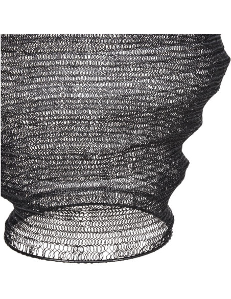 Suspension industrielle en métal noir Ø48 cm Leoben