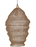 Suspension industrielle en métal doré Ø48 cm Leoben