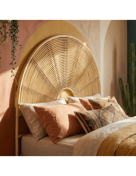 Tête de lit en rotin naturel 152x150 cm Mojácar
