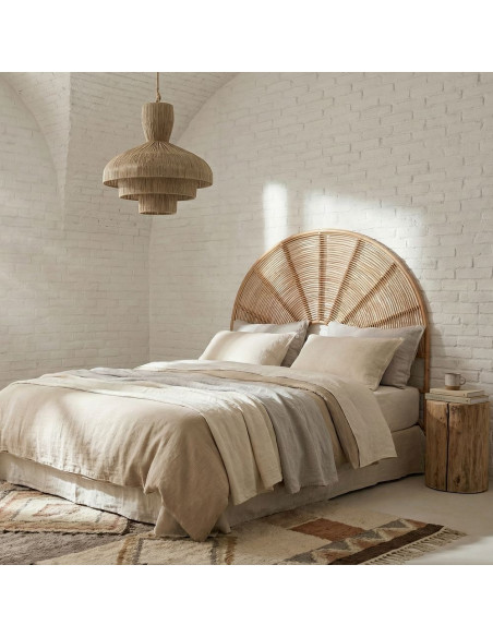 Tête de lit en rotin naturel 152x150 cm Mojácar
