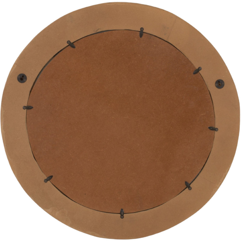 Miroir mural rond en bois récupéré...