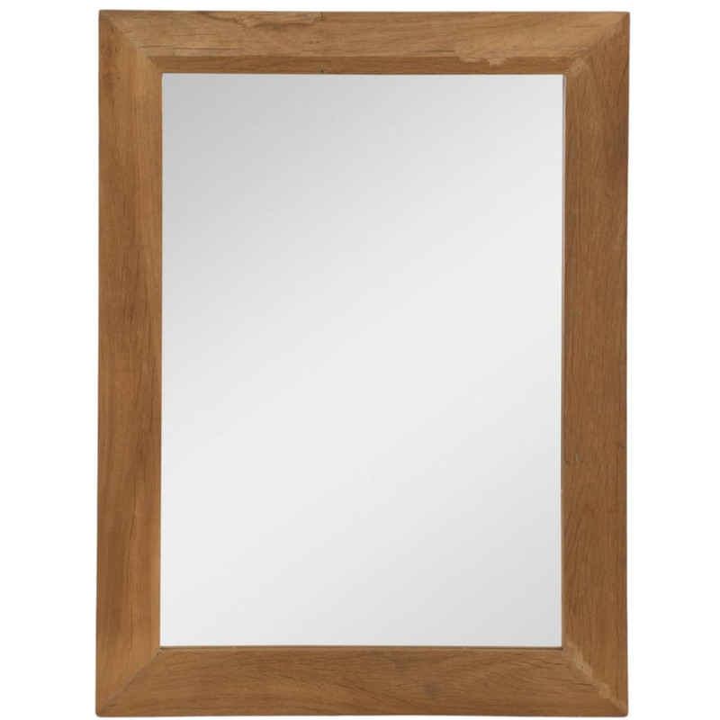 Miroir mural rectangulaire en bois...
