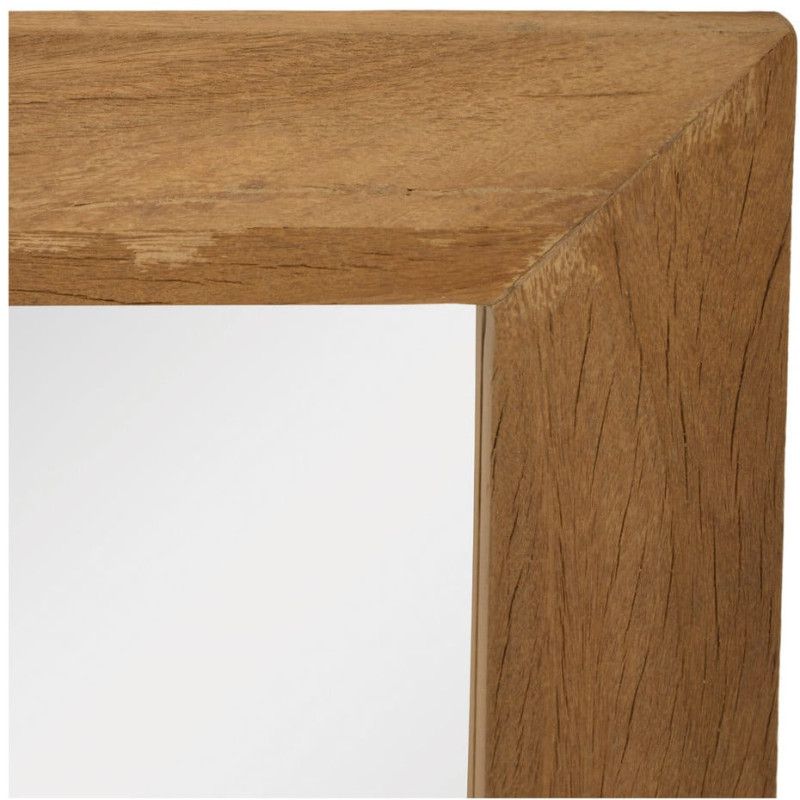 Miroir mural rectangulaire en bois...