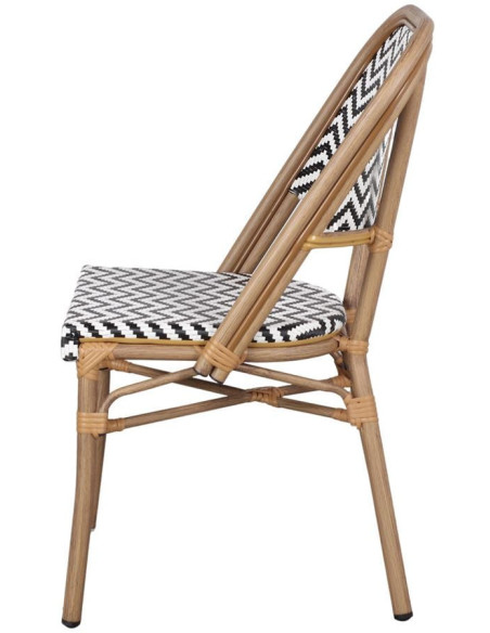 Chaise de jardin bistrot rotin synthétique Azenhas