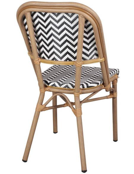 Chaise de jardin bistrot rotin synthétique Azenhas