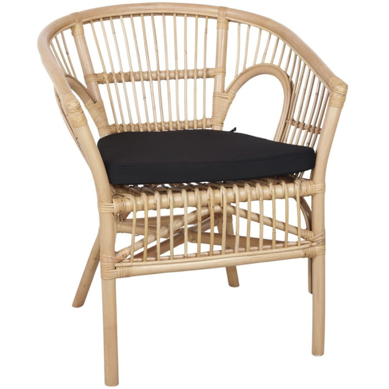 Fauteuil de table en rotin naturel...