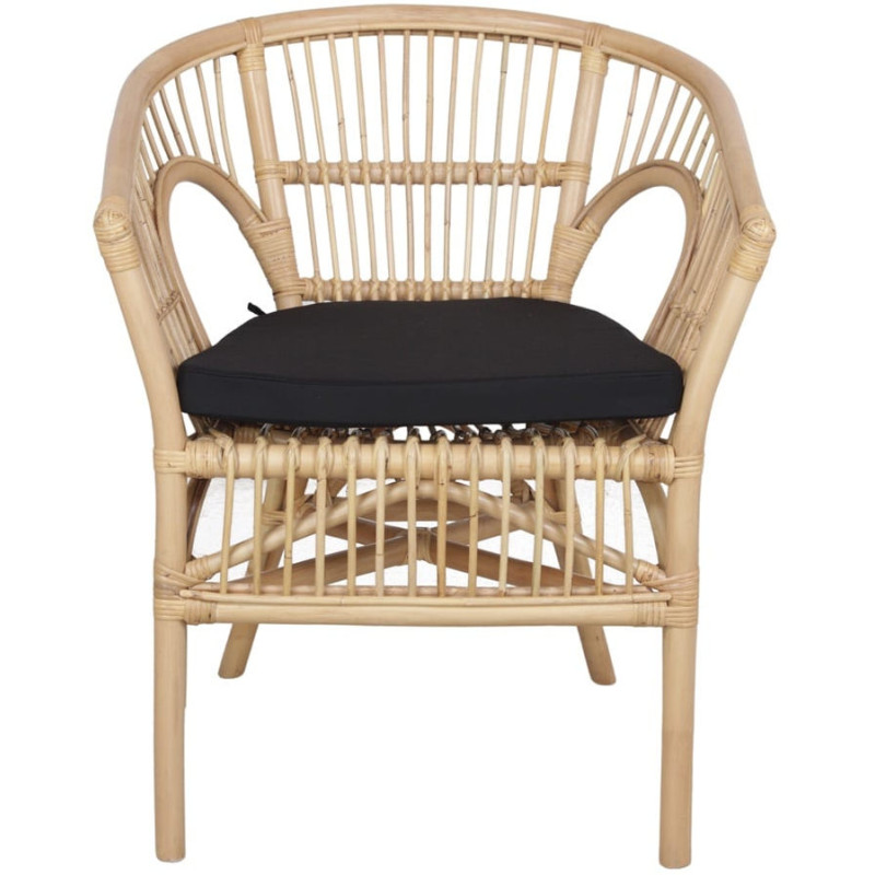 Fauteuil de table en rotin naturel...