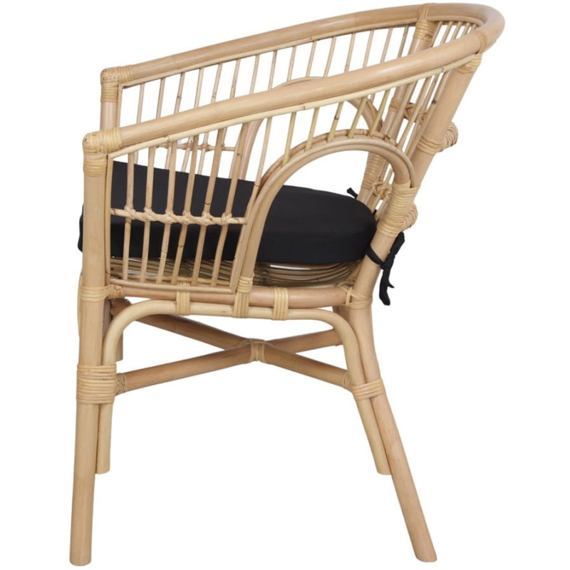 Fauteuil de table en rotin naturel...