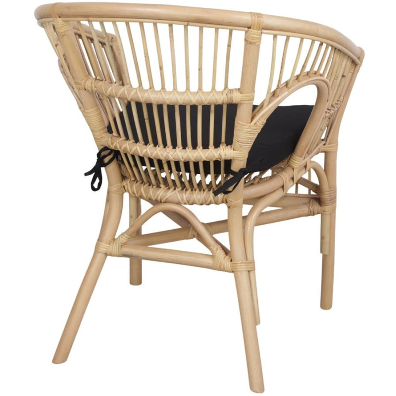 Fauteuil de table en rotin naturel...