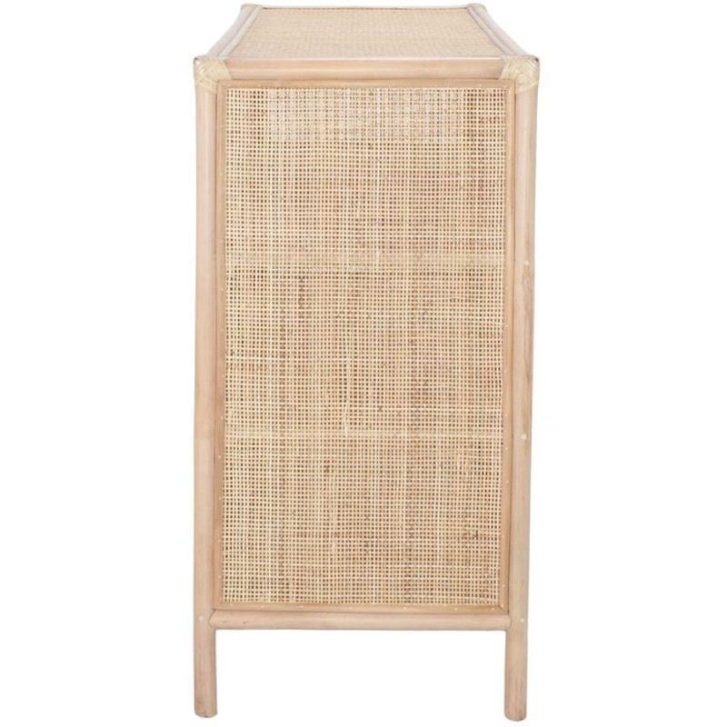 Buffet 2 portes en bambou naturel et...