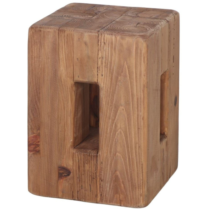 Table d’appoint en pin recyclé 30x30...