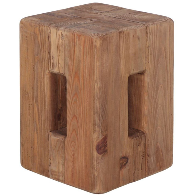 Table d’appoint en pin recyclé 30x30...