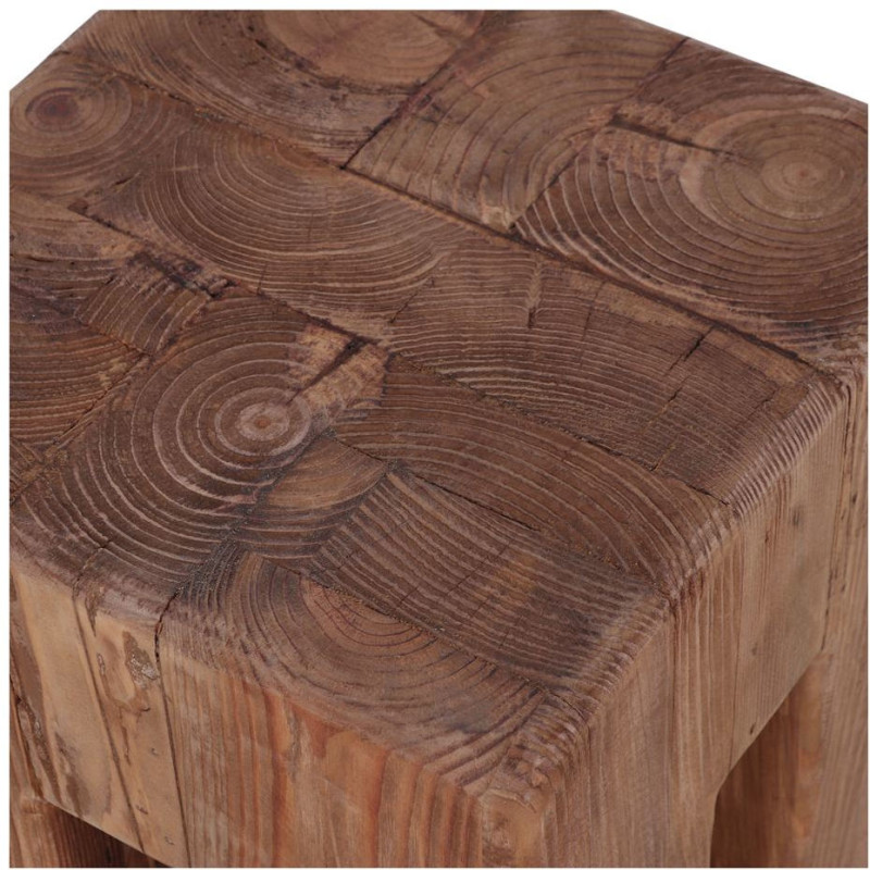Table d’appoint en pin recyclé 30x30...