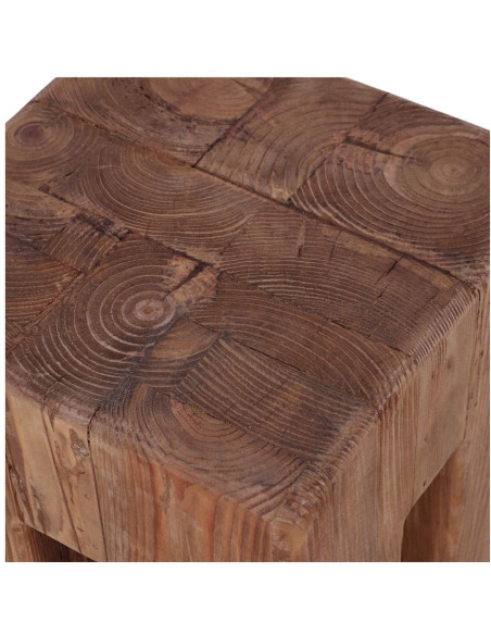 Table d’appoint en pin recyclé 30x30 cm Alquézar