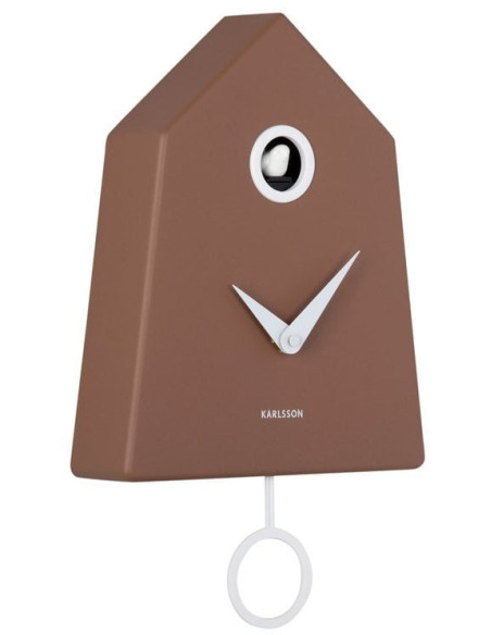 Horloge coucou murale marron moka Grafico Cuckoo