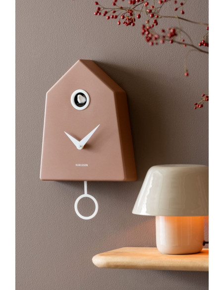 Horloge coucou murale marron moka Grafico Cuckoo