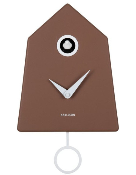 Horloge coucou murale marron moka Grafico Cuckoo