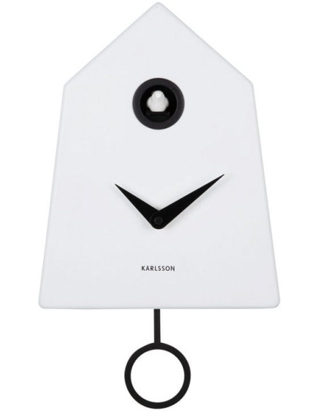 Horloge coucou murale blanche Grafico Cuckoo