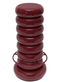 Tabouret de bar bordeaux en fer 40x40x79 cm Jill