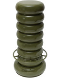 Tabouret de bar vert olive en fer 40x40x79 cm Jill