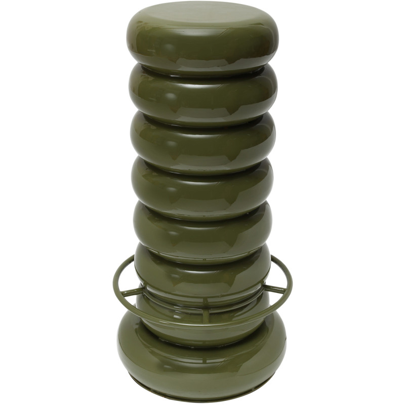 Tabouret de bar vert olive en fer...