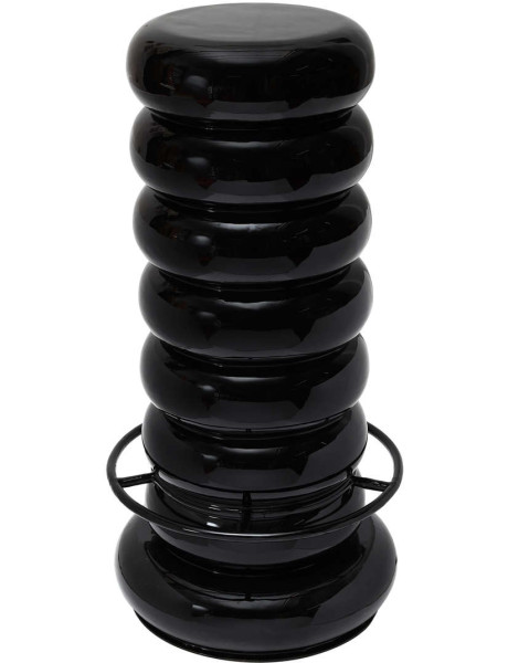 Tabouret de bar noir en fer 40x40x79 cm Jill