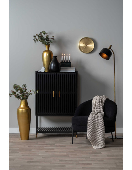 Lampadaire noir en fer 26x26x164 cm Smart