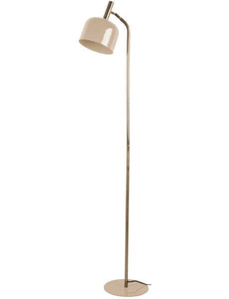 Lampadaire beige taupe en fer 26x26x164 cm Smart