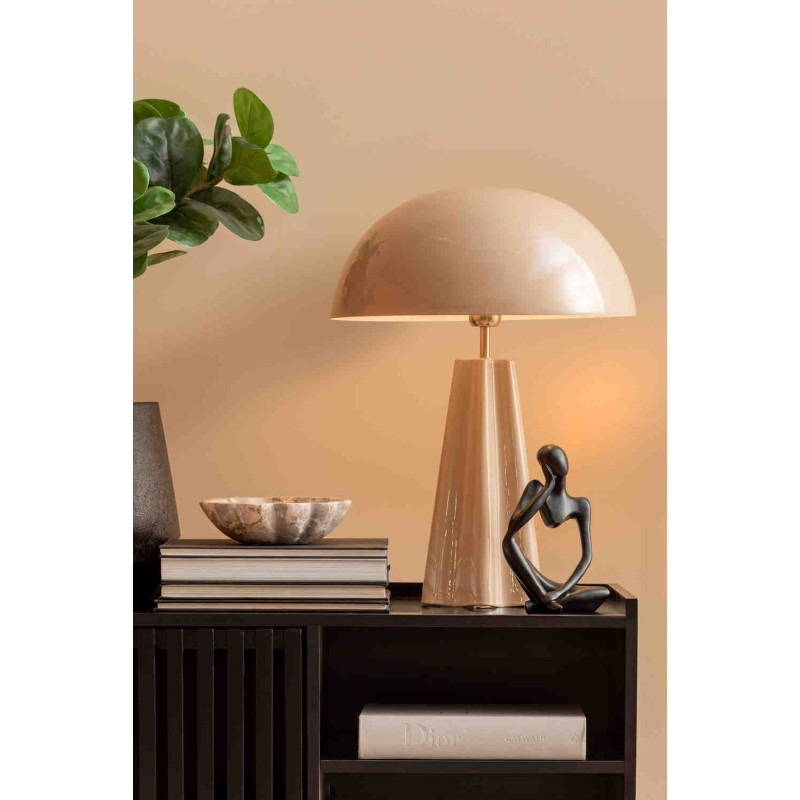 Lampe champignon marron en fer...
