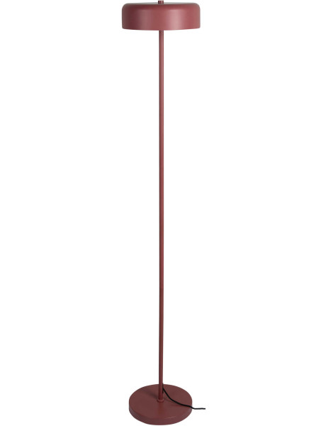 Lampadaire rouge bordeaux en fer 24x24x140 cm Riqueza Palo