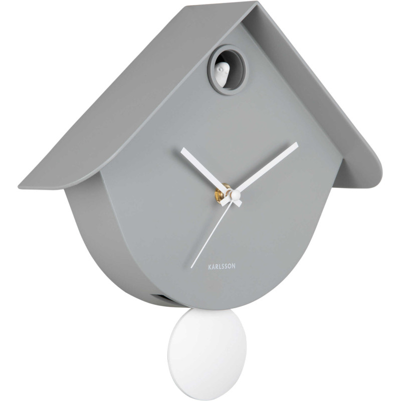 Horloge coucou murale grise Retro Cuckoo