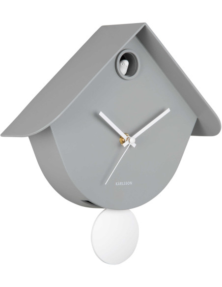 Horloge coucou murale grise Retro Cuckoo