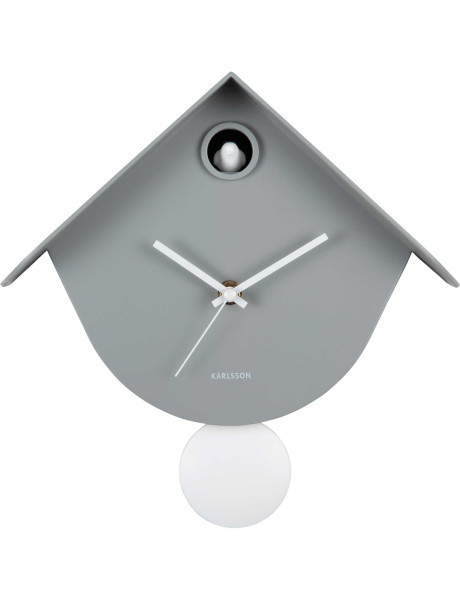 Horloge coucou murale grise Retro Cuckoo