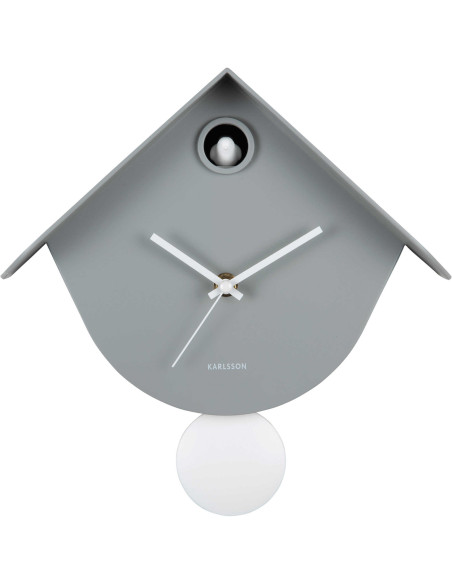 Horloge coucou murale grise Retro Cuckoo