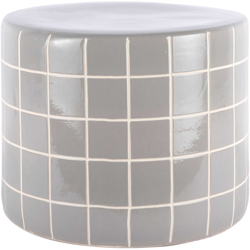 Table d’appoint en céramique grise...