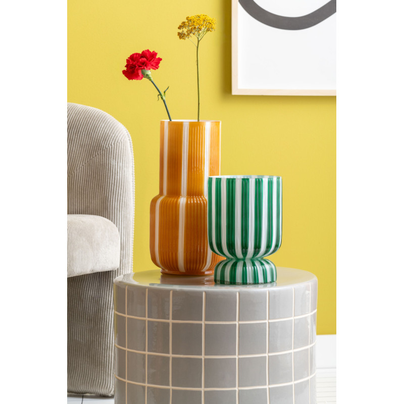 Table d’appoint en céramique grise...