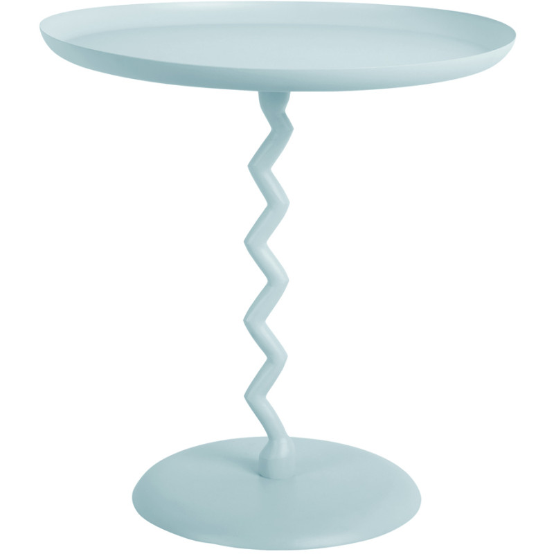 Table d’appoint ronde métal bleu...