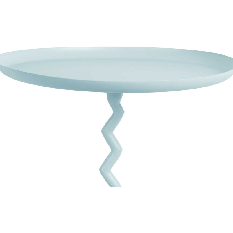 Table d’appoint ronde métal bleu...