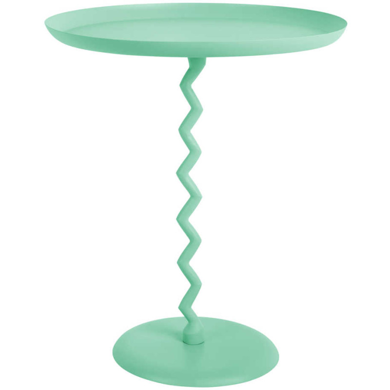 Table d’appoint ronde métal bleu...