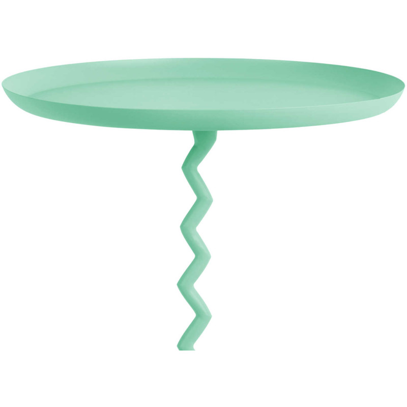 Table d’appoint ronde métal bleu...