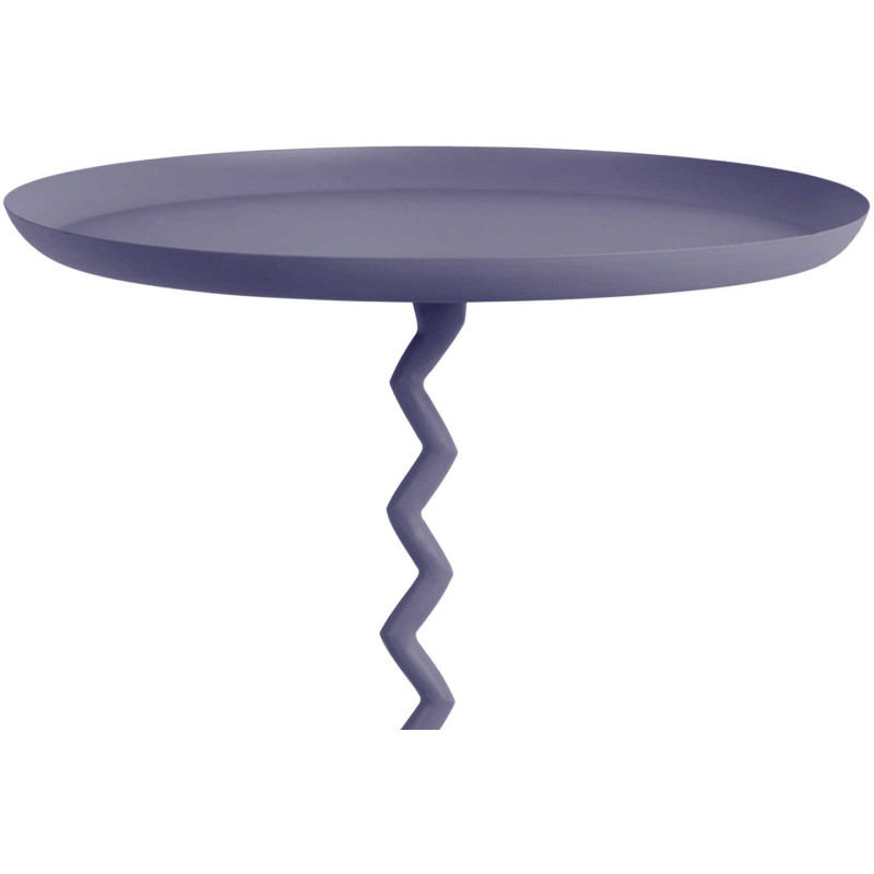 Table d’appoint ronde métal bleu nuit...