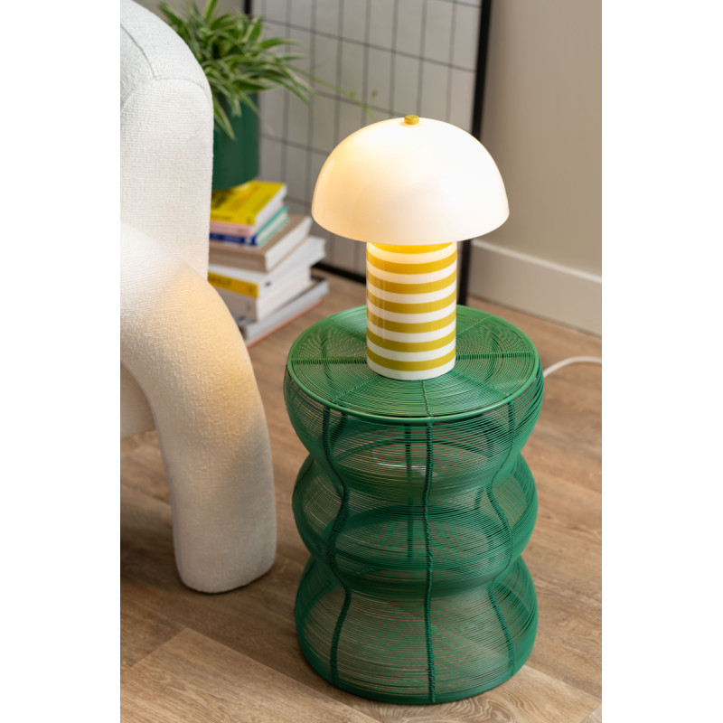 Table d’appoint filaire métal vert...